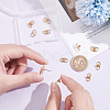 10Pcs Brass Ear Nuts KK-UN0004-78G-4