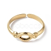 304 Stainless Steel Open Cuff Ring Finding RJEW-C046-06G-2