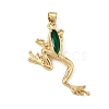 Brass Enamel Pendants KK-CBAA41C-11G-1