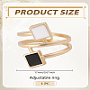 1Pc Alloy Enamel Spiral Finger Rings for Women RJEW-LP0002-80-2