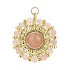 Handmade Japanese Seed Beads Pendants PALLOY-MZ00054-04-2