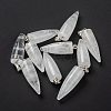 Natural Quartz Crystal Pointed Pendants G-D040-01P-B15-1