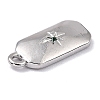 Brass Micro Pave Cubic Zirconia Charms ZIRC-I054-12P-04-2