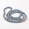Natural Imperial Jasper Beads Strands X-G-I122-6mm-13-2