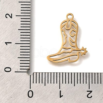 201 Stainless Steel Pendants STAS-R136-21G-1