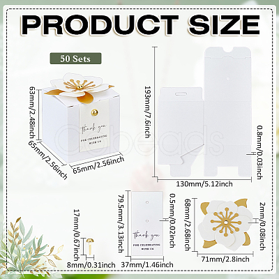 Paper Folding Paper Candy Packing Tote Boxes CON-WH0110-299B-1