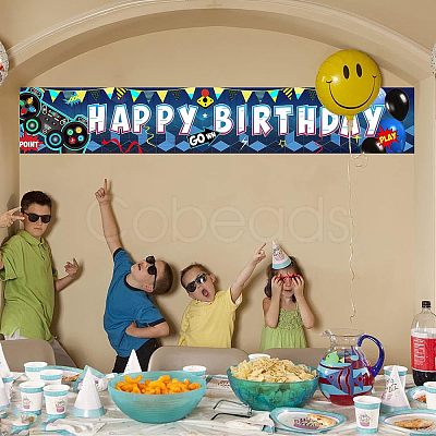 Polyester Hanging Banners Children Birthday AJEW-WH0190-027-1