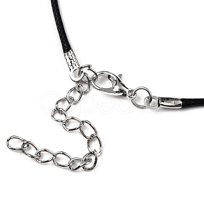 Braided Waxed Cotton Cord Necklace Making MAK-YWC0001-01P-M2-1