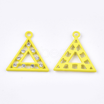 Spray Painted Alloy Pendants PALLOY-S122-03C-1