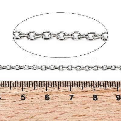 Tarnish Resistant 304 Stainless Steel Cable Chains X-CHS-Q001-13-100m-1