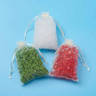 Organza Gift Bags with Drawstring OP-R016-10x15cm-19-1
