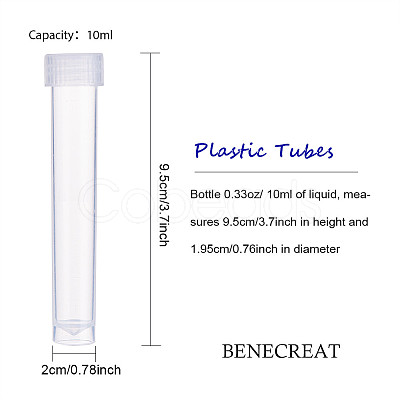 Clear Graduated Tube Plastic Bead Containers CON-BC0005-26-1
