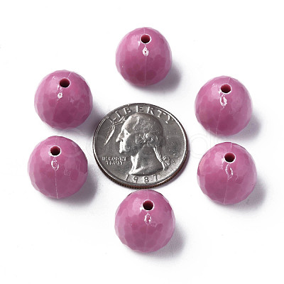 Opaque Acrylic Beads MACR-S373-10A-A12-1