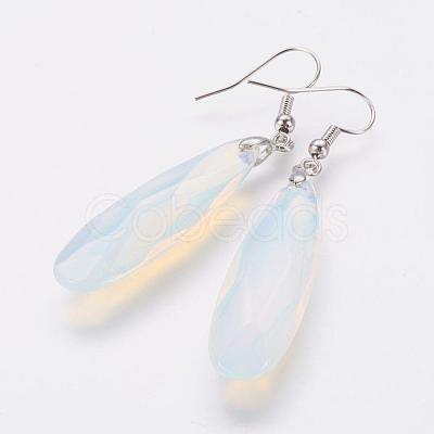 Opalite Dangle Earrings EJEW-G218-A05-1