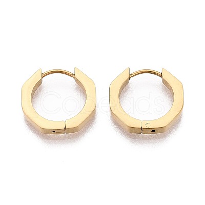 304 Stainless Steel Hoop Earrings STAS-T074-38G-B-1