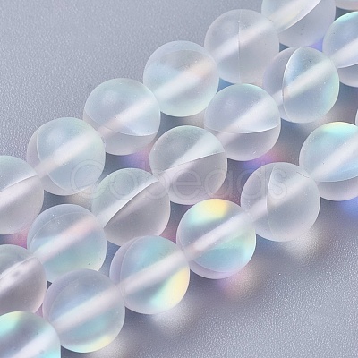 Synthetic Moonstone Beads Strands G-E468-G01-8mm-1