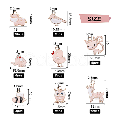 Alloy Enamel Pendants ENAM-BC0001-03-1
