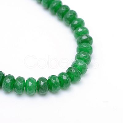 Natural White Jade Bead Strands G-R343-2x4-12-1
