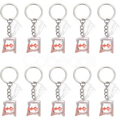 DIY 3D Goldfish Water Bag Keychain Making Kits DIY-NB0007-42-1