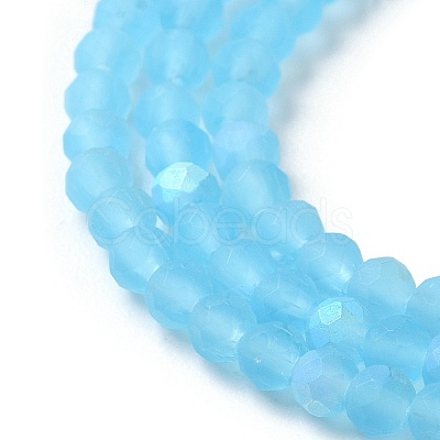 Imitation Jade Glass Beads Strands EGLA-YW0003-19B-07-1