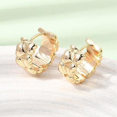 Brass Hoop Earrings for Women KK-CBACA55-13G-1
