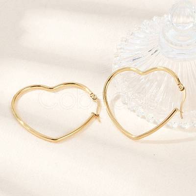201 Stainless Steel Hoop Earrings EJEW-A052-12A-1