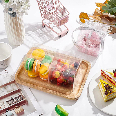Transparent Plastic PET Box Gift Packaging LS-CON-WH0052-9x9cm-1