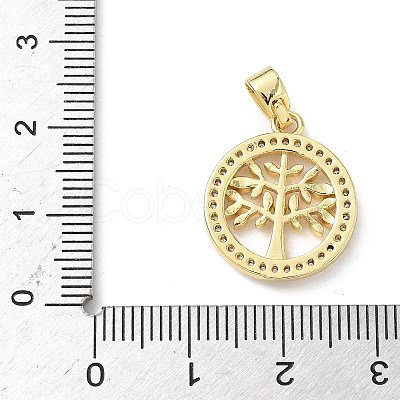 Brass Micro Pave Cubic Zirconia Pendants KK-S337-06G-A-1
