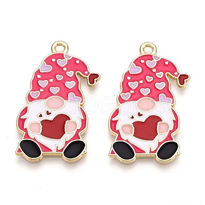 Alloy Enamel Pendants X-ENAM-T022-01D-1
