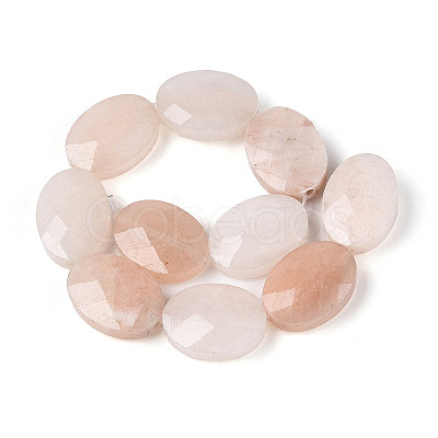 Natural Pink Aventurine Beads Strands G-S354-13x18-A09-1
