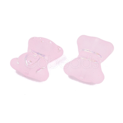 Frosted Transparent Acrylic Beads X1-OACR-P029-20B-01-1