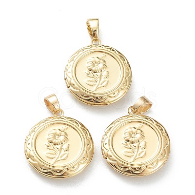Brass Locket Pendants LS-KK-P199-07G-1