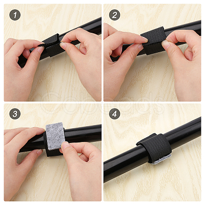 Nylon Reusable Cable Straps Cable Ties & Felt Pad Stickers FIND-CA0003-65-1