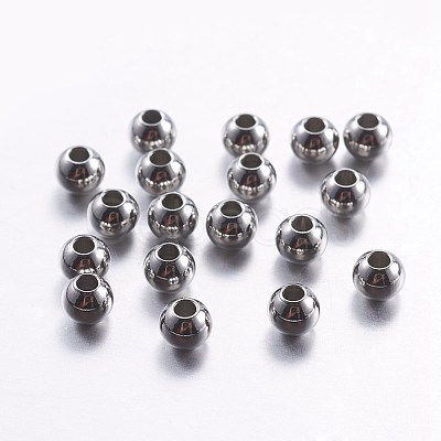 Tarnish Resistant 201 Stainless Steel Beads STAS-G162-01P-4mm-1