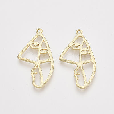 Alloy Open Back Bezel Pendants X-PALLOY-S121-90-1