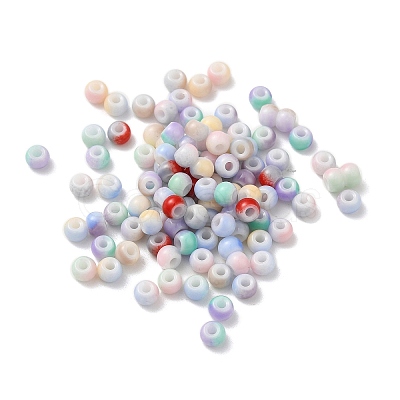 Imitation Jade Glass Beads GLAA-D020-03-1