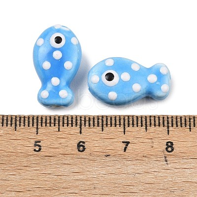 Handmade Porcelain Beads X-PORC-B009-03I-1