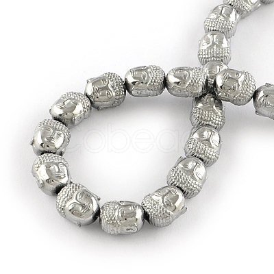 Electroplated Non-magnetic Synthetic Hematite Beads Strands G-R259-47H-1