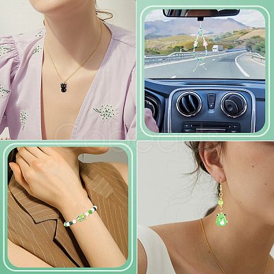 10Pcs Handmade Bumpy Lampwork Beads LAMP-SZ0001-66A-1