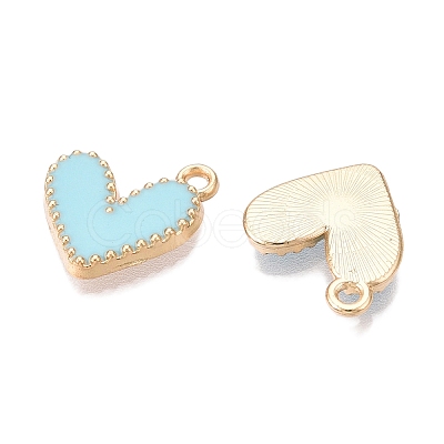 Rack Plating Alloy Enamel Charms ENAM-N056-343G-E-1