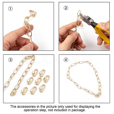 Brass Screw Carabiner Lock Charms KK-T047-08-1
