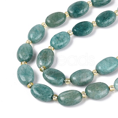 Natural Amazonite Beads Strands G-Q608-23-1