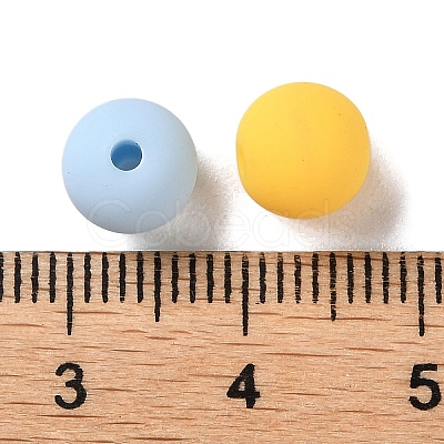 Rubberized Style Imitated Silicone Acrylic Beads X1-MACR-D029-01A-1