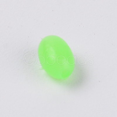Plastic Luminous Glow Fishing Beads FIND-WH0075-40B-1