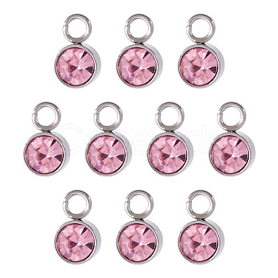 10Pcs Glass Rhinestone Charms STAS-TA0003-26A-1
