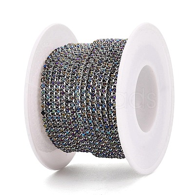 Iron & ABS Plastic Imitation Pearl Tennis Chains CH-Q006-01A-04-1