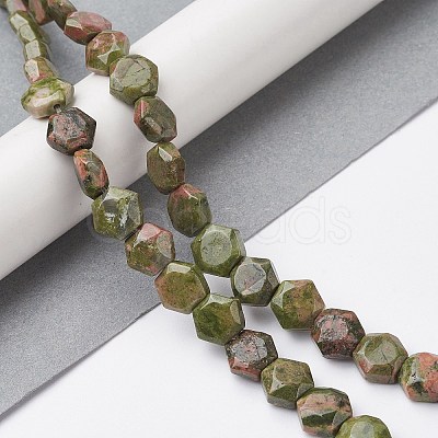 Natural Unakite Beads Strands G-K359-C15-01-1