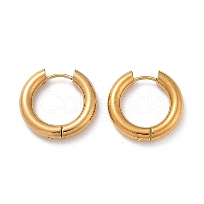 202 Stainless Steel Polishing Hoop Earrings EJEW-M106-02G-02-1