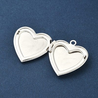 Heart Brass Locket Pendants LS-KK-K414-12B-S-1