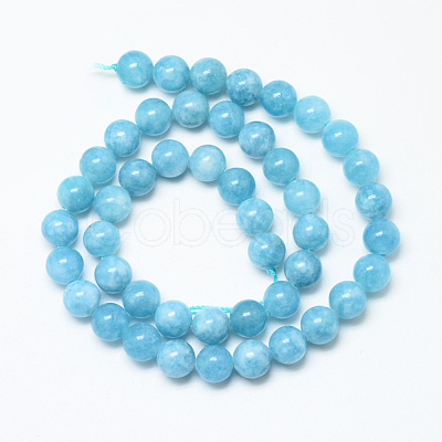 Natural Blue Quartz Beads Strands G-R345-6mm-29-1-1